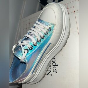 Alexander McQueen Iridescent Low Top Sneakers